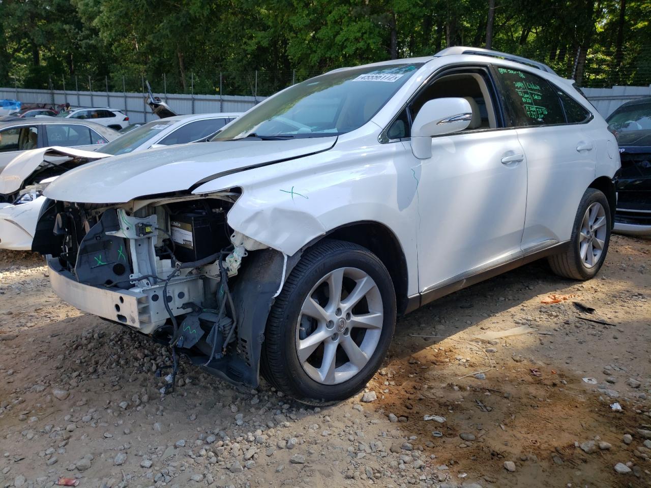Photo 2 from auction – 2012 LEXUS RX 350 with VIN 2T2ZK1BAXCC076876