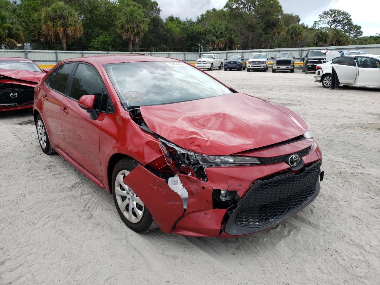 Photo 9 from auction – 2021 TOYOTA COROLLA LE with VIN JTDEPMAE2MJ180505