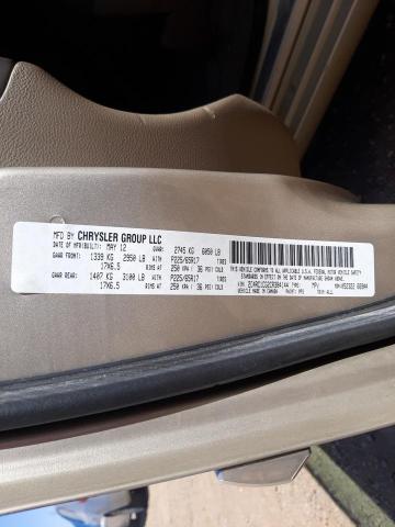 Photo 10 from auction – 2012 CHRYSLER TOWN & COU with VIN 2C4RC1CG2CR384144