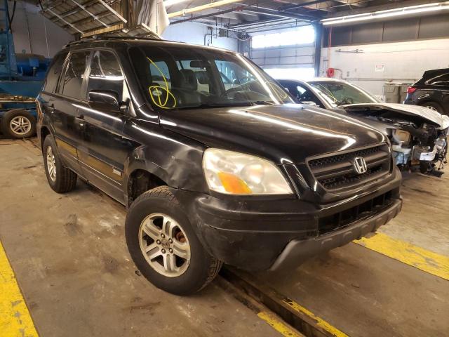 HONDA PILOT EX 2003 with VIN 2HKYF18463H516465 - Photo from auction