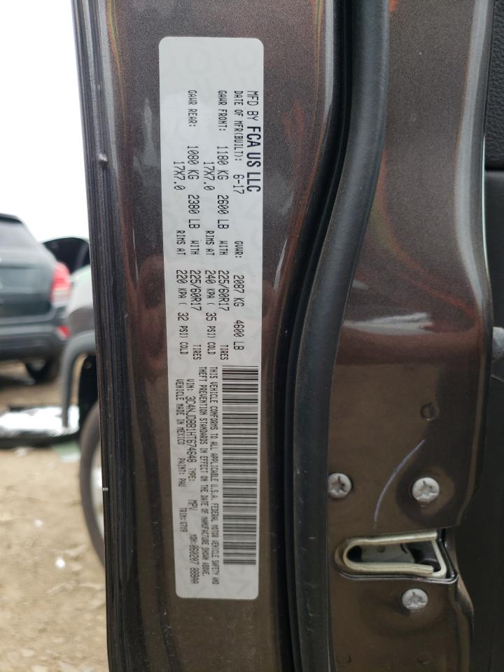 Photo 11 from auction – 2017 JEEP COMPASS LA with VIN 3C4NJDBB1HT674648