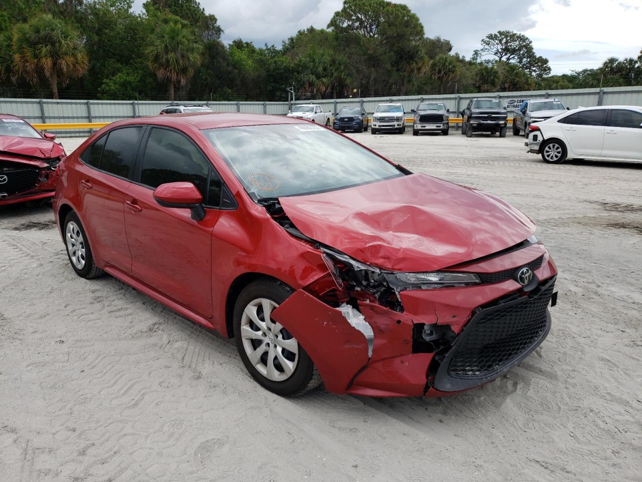 Photo 1 from auction – 2021 TOYOTA COROLLA LE with VIN JTDEPMAE2MJ180505