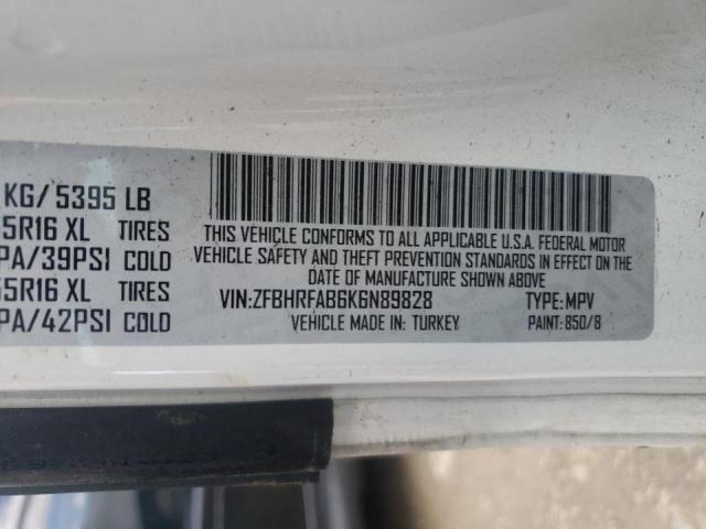 Photo 10 from auction – 2019 RAM PROMASTER with VIN ZFBHRFAB6K6N89828