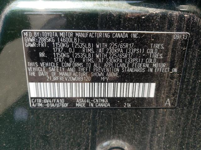 Photo 10 from auction – 2013 TOYOTA RAV4 XLE with VIN 2T3RFREV2DW089120