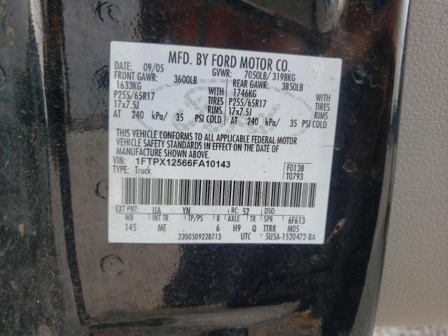 Photo 10 from auction – 2006 FORD F150 with VIN 1FTPX12566FA10143
