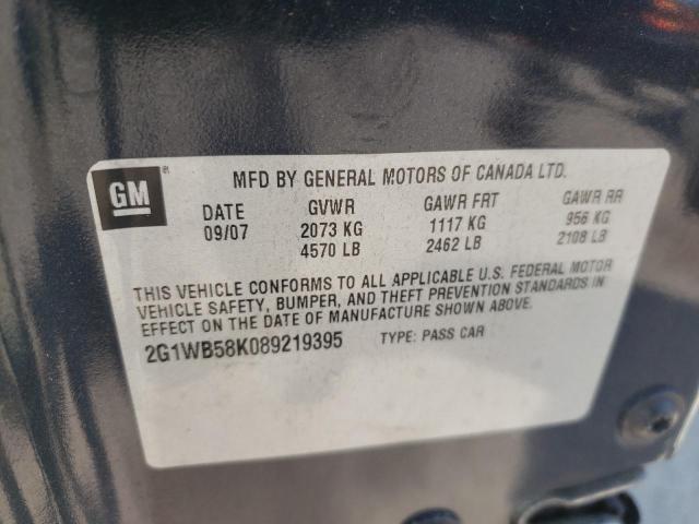 Photo 10 from auction – 2008 CHEVROLET IMPALA LS with VIN 2G1WB58K089219395