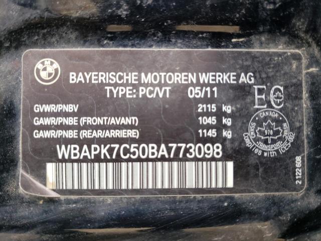 Photo 10 from auction – 2011 BMW 328 XI with VIN WBAPK7C50BA773098
