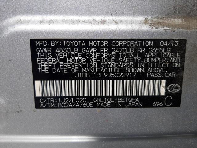 Photo 10 from auction – 2013 LEXUS GS 350 with VIN JTHBE1BL9D5022917