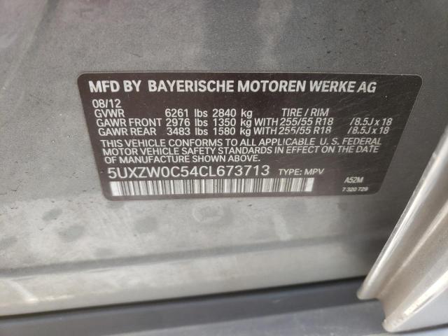 Photo 10 from auction – 2012 BMW X5 XDRIVE3 with VIN 5UXZW0C54CL673713