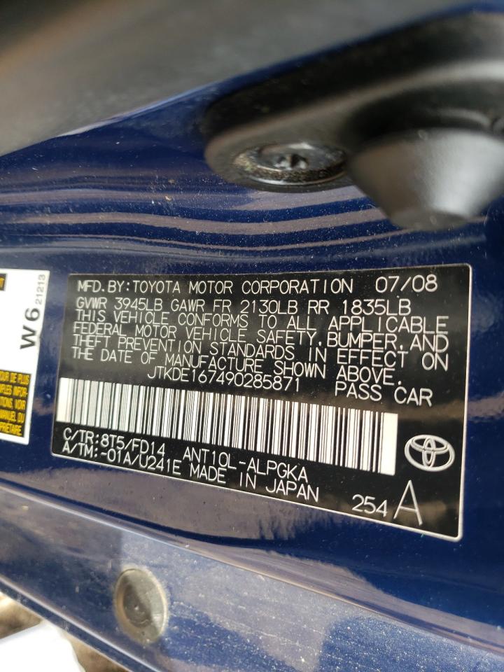 Photo 10 from auction – 2009 SCION TC with VIN JTKDE167490285871
