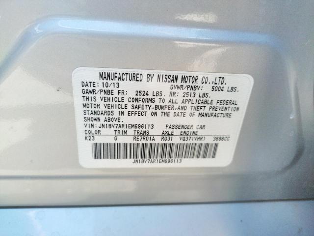 Photo 10 from auction – 2014 INFINITI Q50 BASE with VIN JN1BV7AR1EM696113