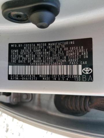 Zdjęcie 10 z aukcji – 2016 TOYOTA COROLLA L z VIN 5YFBURHE8GP539743