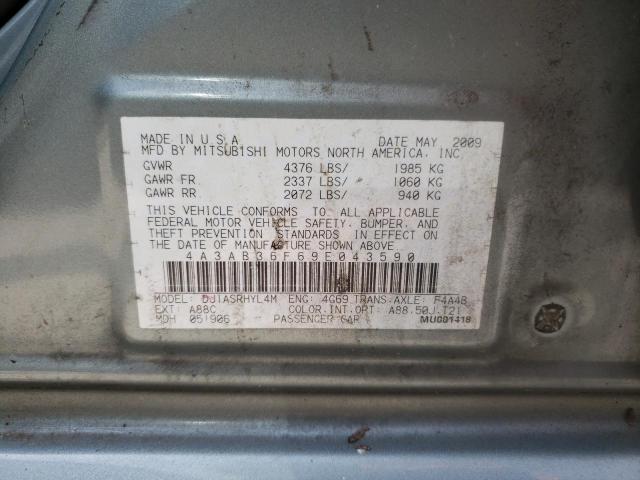 Photo 10 from auction – 2009 MITSUBISHI GALANT ES with VIN 4A3AB36F69E043590