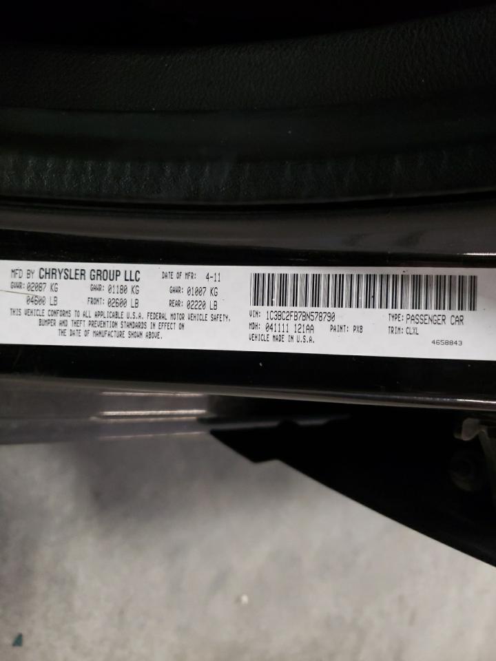 Photo 10 from auction – 2011 CHRYSLER 200 LIMITE with VIN 1C3BC2FB7BN578790