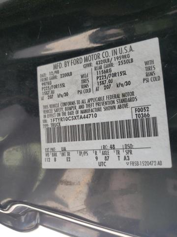Photo 10 from auction – 1999 FORD RANGER with VIN 1FTYR10C5XTA44710