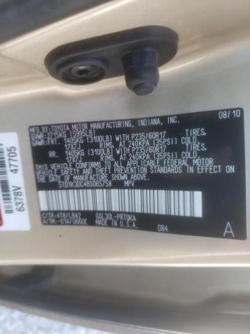 Photo 10 from auction – 2011 TOYOTA SIENNA XLE with VIN 5TDYK3DC4BS065758