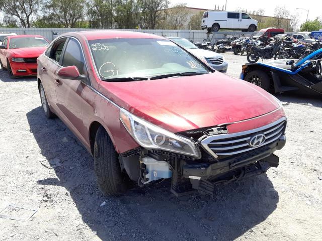 HYUNDAI SONATA SE 2016 with VIN 5NPE24AF3GH399848 - Photo from auction