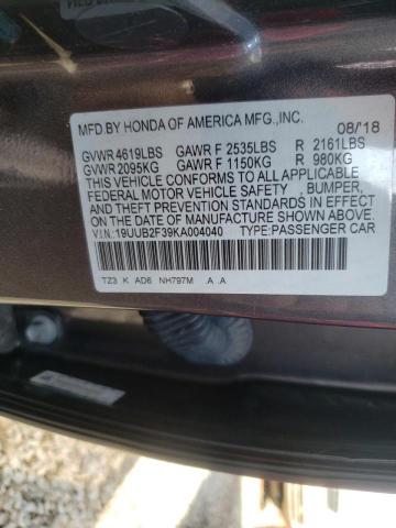 Photo 10 from auction – 2019 ACURA TLX with VIN 19UUB2F39KA004040