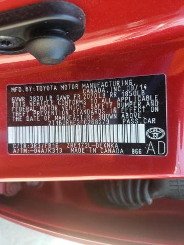 Photo 10 from auction – 2015 TOYOTA COROLLA L with VIN 2T1BURHE3FC268279