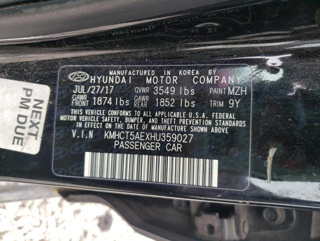 Photo 10 from auction – 2017 HYUNDAI ACCENT SE with VIN KMHCT5AEXHU359027