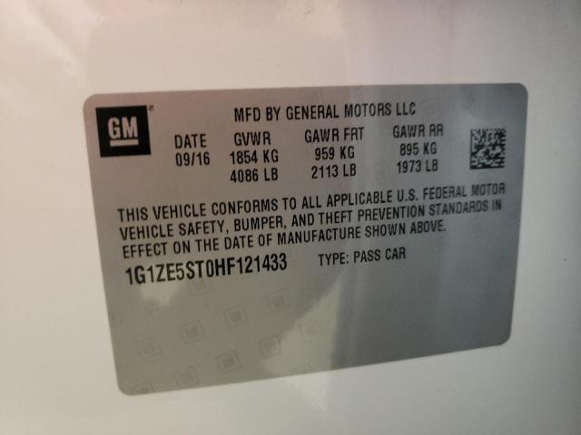 Photo 10 from auction – 2017 CHEVROLET MALIBU LT with VIN 1G1ZE5ST0HF121433