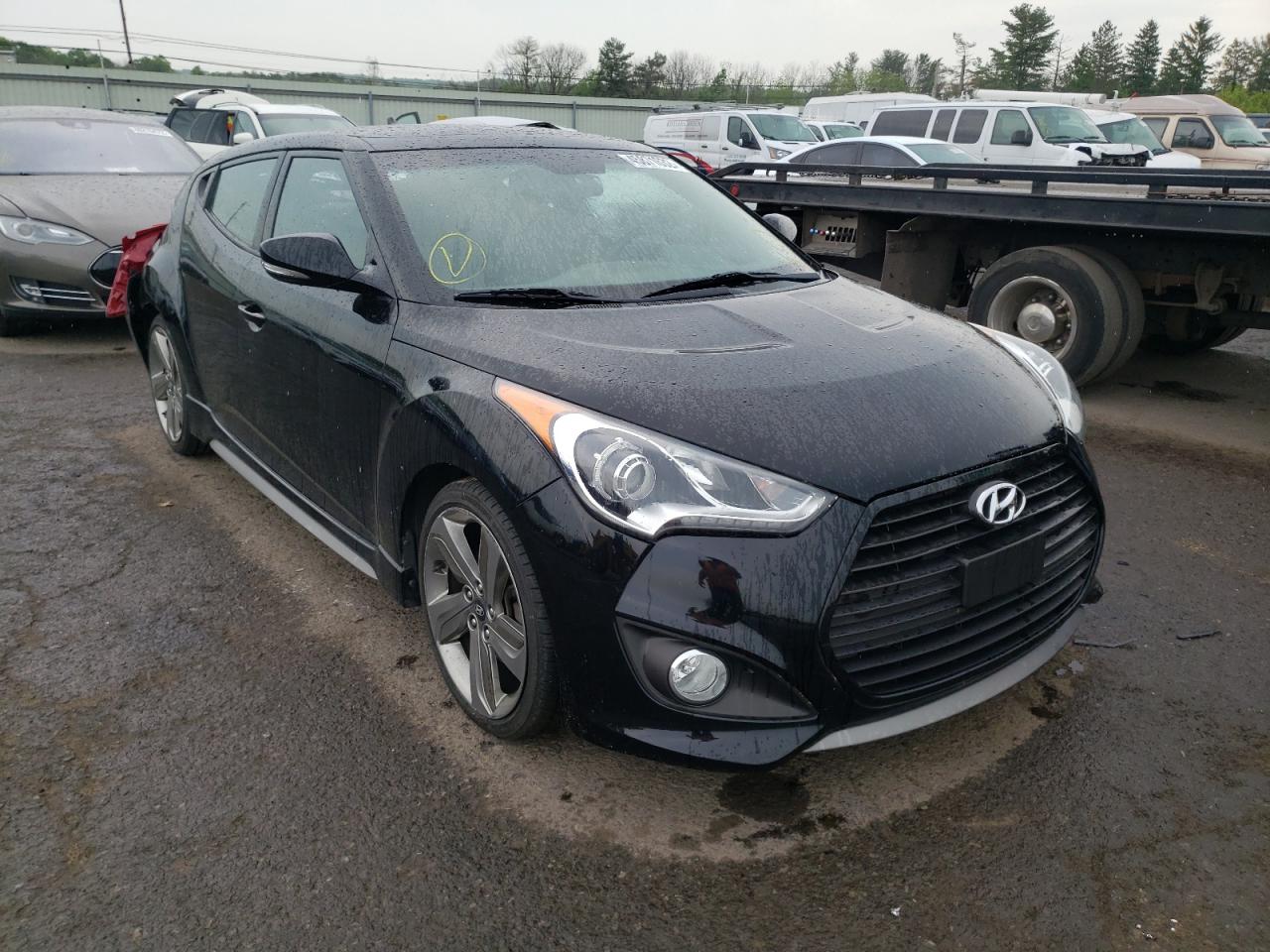 HYUNDAI VELOSTER T 2013 with VIN KMHTC6AE4DU110027 - Photo from auction