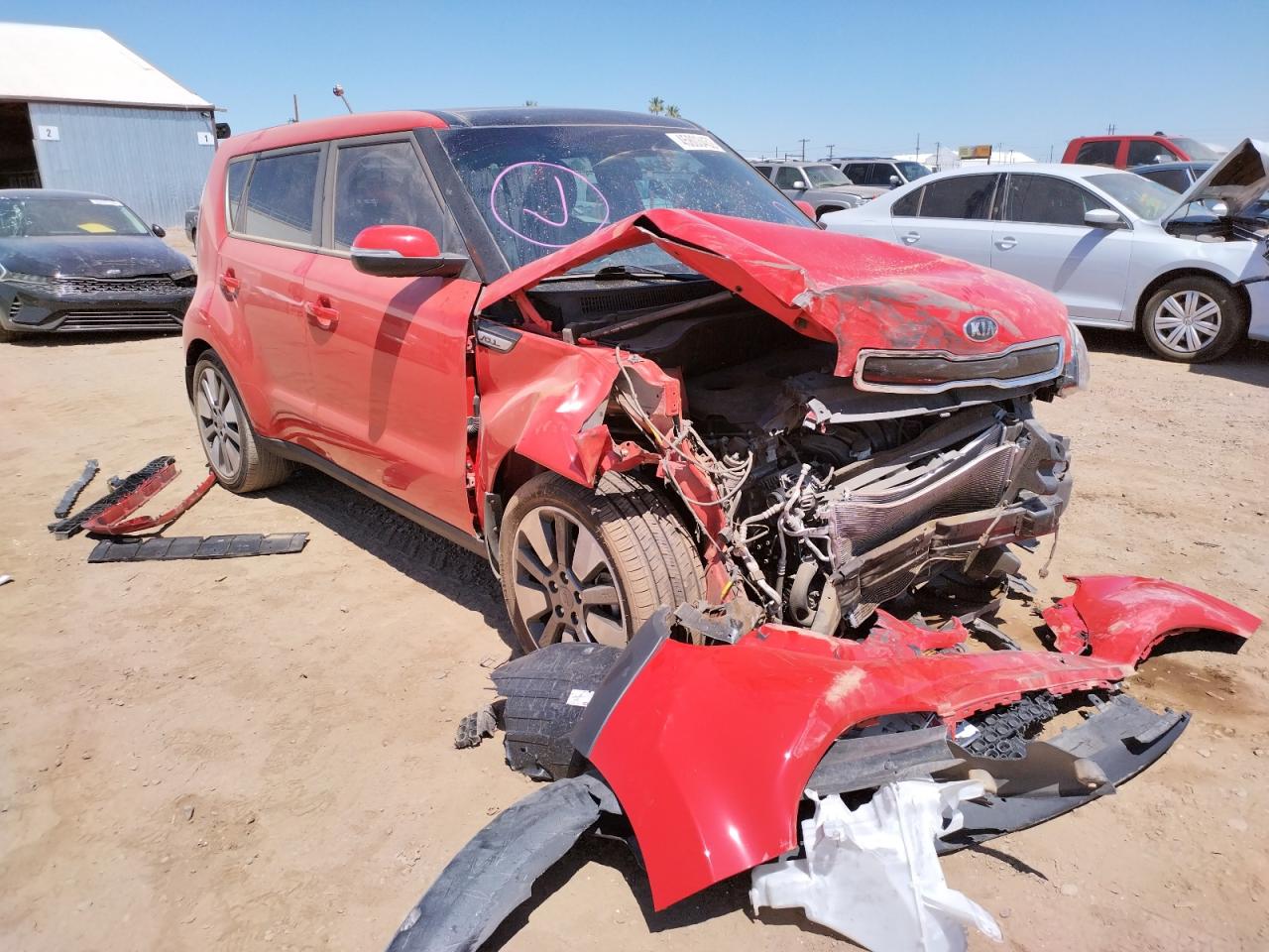 KIA SOUL ! 2015 with VIN KNDJX3A52F7809625 - Photo from auction