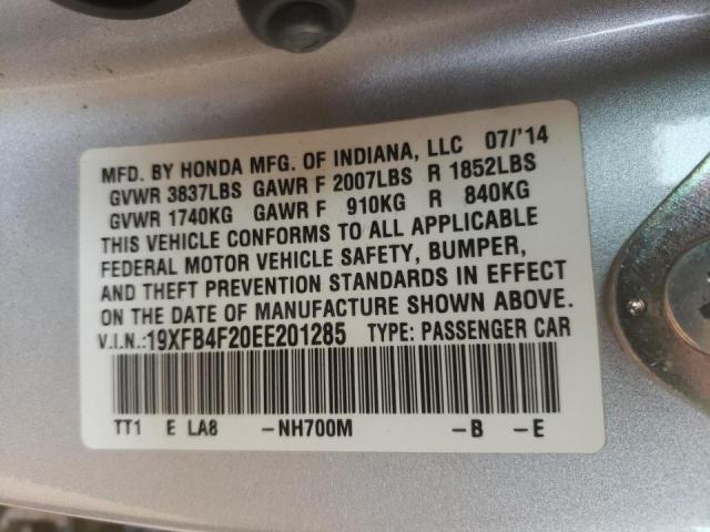 Photo 10 from auction – 2014 HONDA CIVIC HYBR with VIN 19XFB4F20EE201285