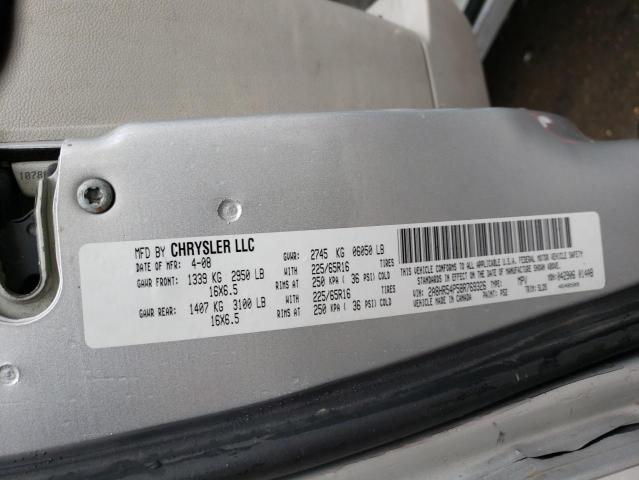 Photo 10 from auction – 2008 CHRYSLER TOWN & COU with VIN 2A8HR54P58R769326
