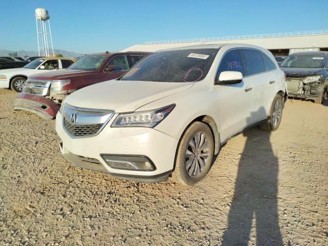 Photo 2 from auction – 2014 ACURA MDX TECHNO with VIN 5FRYD3H42EB005823