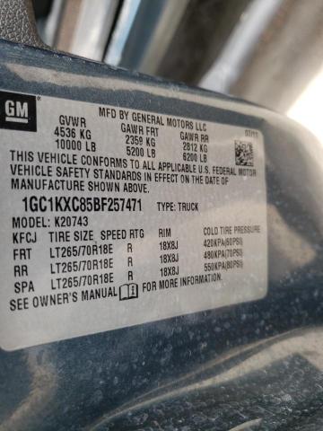 Photo 10 from auction – 2011 CHEVROLET SILVERADO with VIN 1GC1KXC85BF257471