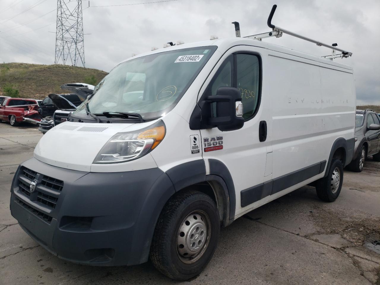 Photo 2 from auction – 2018 RAM PROMASTER with VIN 3C6TRVAG7JE106263