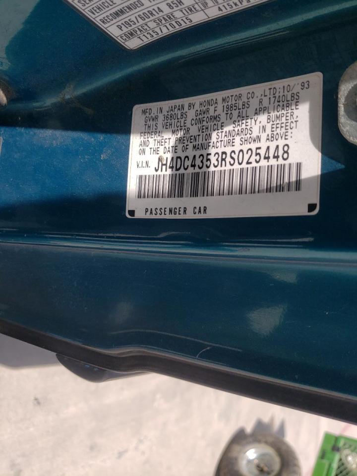Photo 10 from auction – 1994 ACURA INTEGRA LS with VIN JH4DC4353RS025448