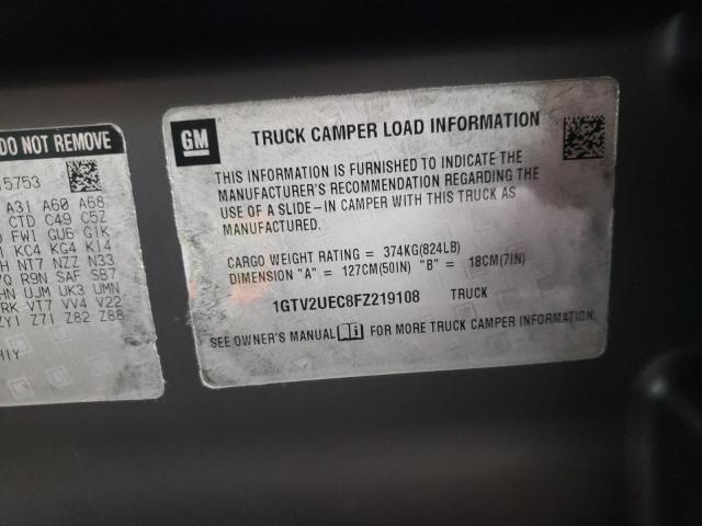 Photo 10 from auction – 2015 GMC SIERRA K15 with VIN 1GTV2UEC8FZ219108