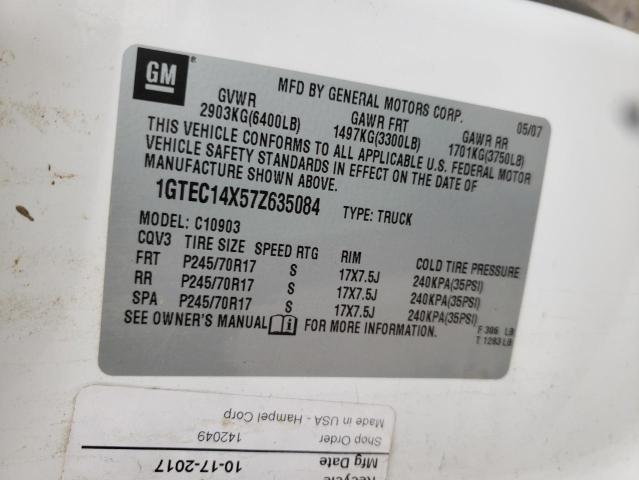 Photo 10 from auction – 2007 GMC NEW SIERRA with VIN 1GTEC14X57Z635084