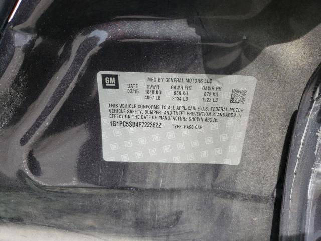 Photo 10 from auction – 2015 CHEVROLET CRUZE LT with VIN 1G1PC5SB4F7223622
