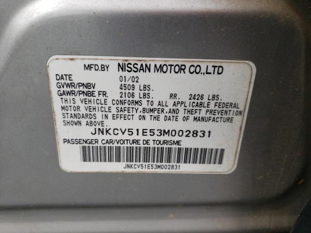 Photo 10 from auction – 2003 INFINITI G35 with VIN JNKCV51E53M002831