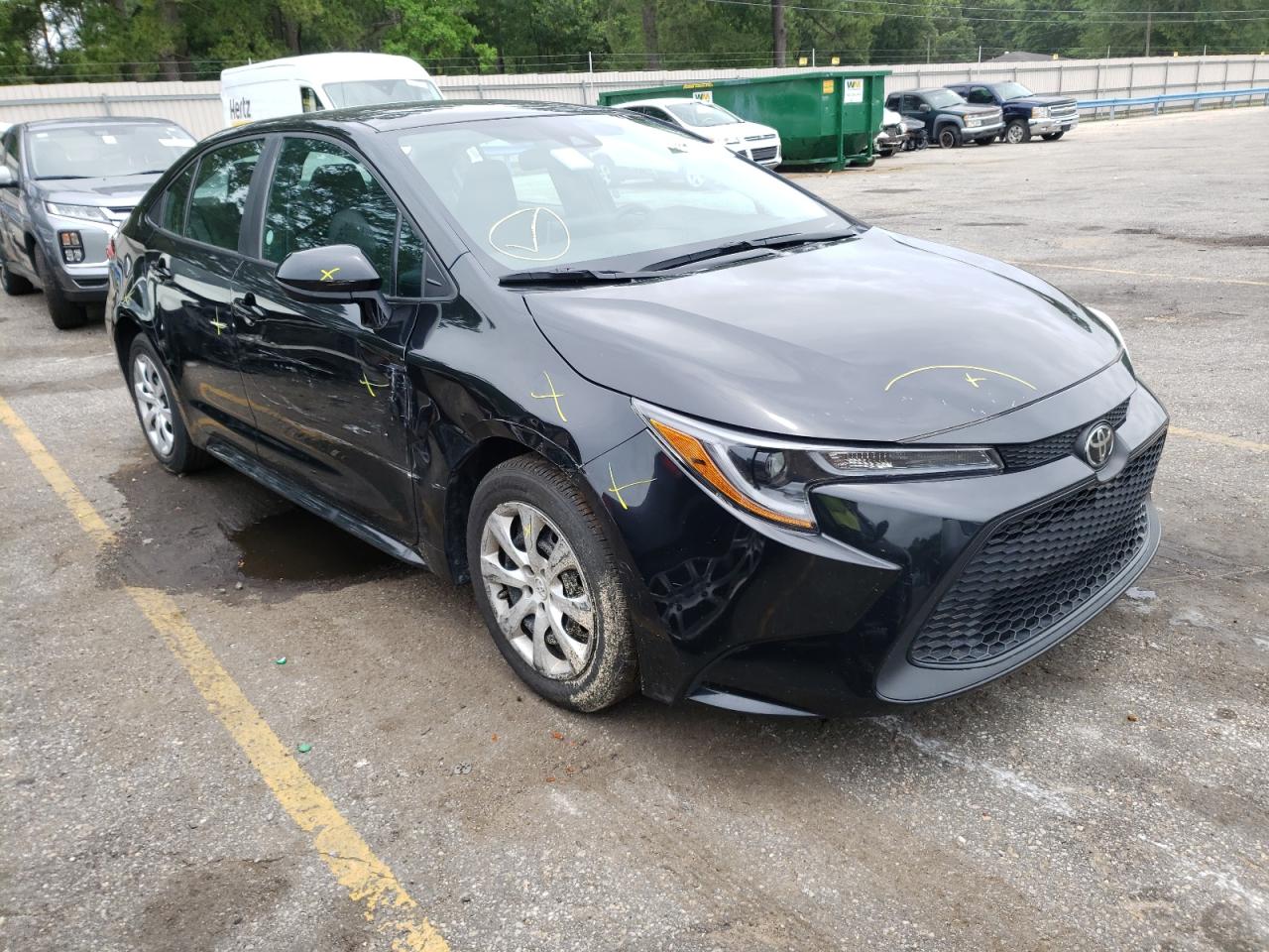 TOYOTA COROLLA LE 2021 with VIN 5YFEPMAE7MP218421 - Photo from auction