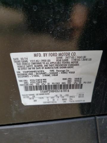 Photo 10 from auction – 2014 FORD TAURUS SEL with VIN 1FAHP2H84EG161816