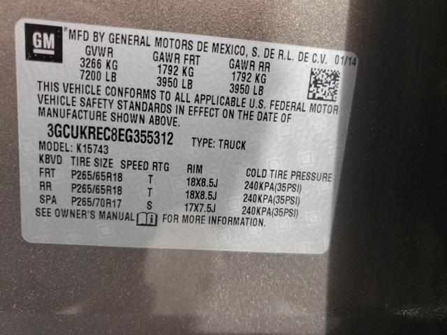 Photo 10 from auction – 2014 CHEVROLET SILVERADO with VIN 3GCUKREC8EG355312