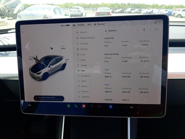 Photo 9 from auction – 2021 TESLA MODEL Y with VIN 5YJYGDEEXMF068033