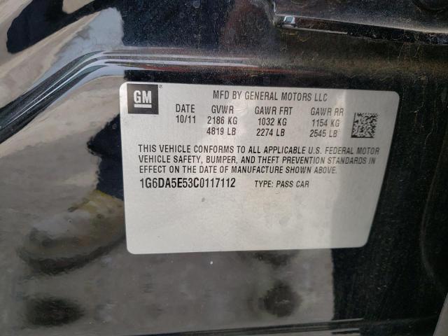 Photo 10 from auction – 2012 CADILLAC CTS with VIN 1G6DA5E53C0117112