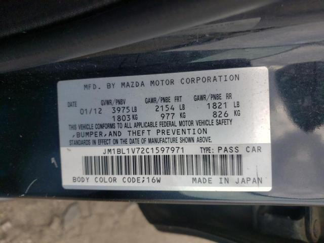 Photo 10 from auction – 2012 MAZDA MAZDA 3 with VIN JM1BL1V72C1597971