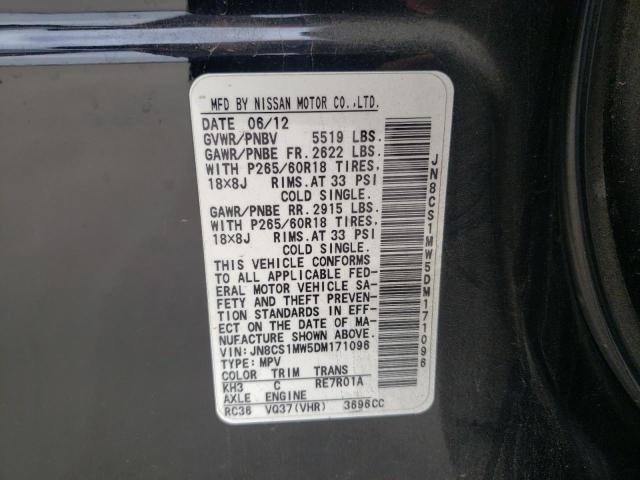 Photo 10 from auction – 2013 INFINITI FX37 with VIN JN8CS1MW5DM171096