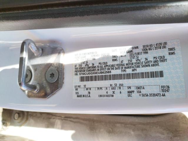 Photo 10 from auction – 2014 FORD ESCAPE SE with VIN 1FMCU0GX6EUB62585