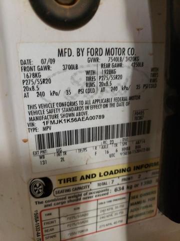 Photo 10 from auction – 2010 FORD EXPEDITION with VIN 1FMJK1K56AEA00789