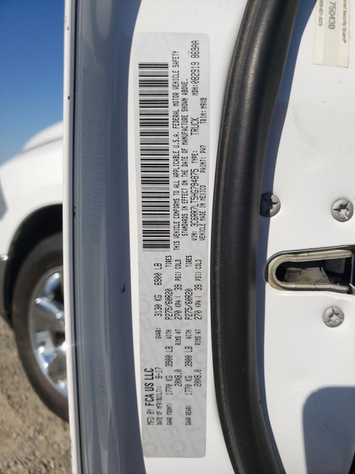Photo 10 from auction – 2017 RAM 1500 SLT with VIN 3C6RR7LT5HG794875