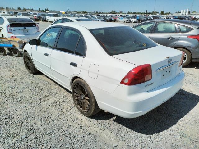 Photo 5 from auction – 2001 HONDA CIVIC LX with VIN 2HGES16531H557802
