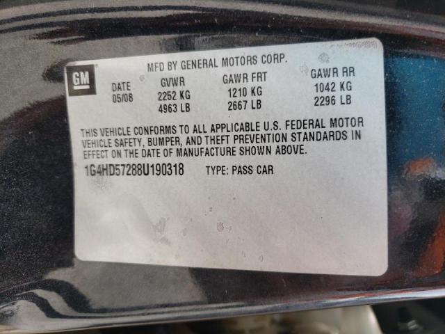 Photo 10 from auction – 2008 BUICK LUCERNE with VIN 1G4HD57288U190318