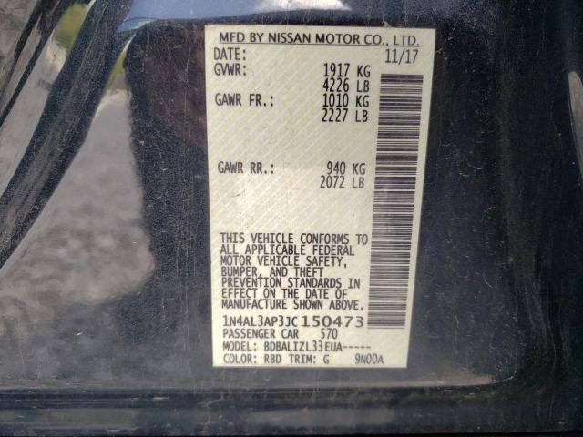 Photo 10 from auction – 2018 NISSAN ALTIMA 2.5 with VIN 1N4AL3AP3JC150473